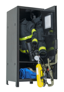 Fireman Gear in a Locker